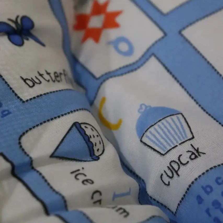 Born Baby Bedding Set Mattress with Mosquito Net and Pillow - Sky Blue